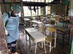 ทีมกู้ชีพกองสาธารณณสุขและสิ่งแวดล้อม ออกพ่นน้ำฆ่าเชื้อโควิด1